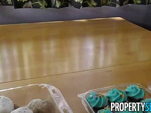 stunning real estate agent bends over for hardcore doggystyle pounding and cumshot in heels pov