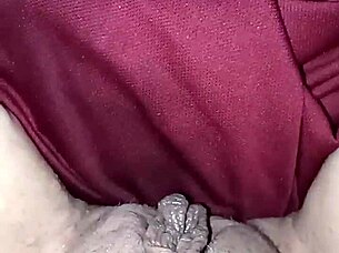 she warms her soaked pussy with hairdryer after piss play