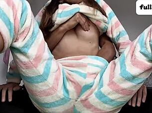 stop touching my tight pussy and petite tits already!