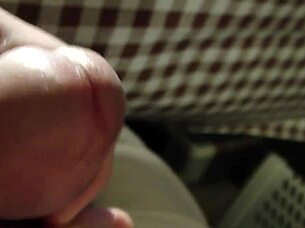 slowly massaging this sensitive small cock to explosion 💦😏