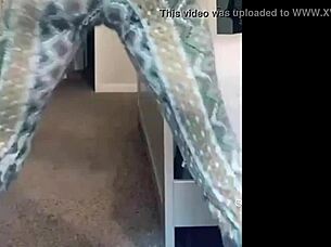 ebony babe's leggings hug that soft jiggling ass like a waterbed