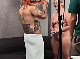 veronica's tattooed slut blows animal code dick