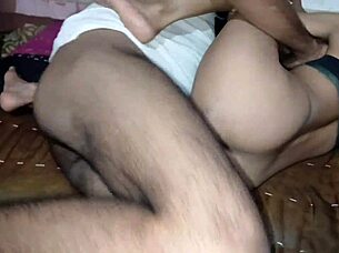 skinny son wakes nasty sleeping milf for fucking