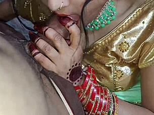 beautiful indian babe sloppy blowjob rough creampie fuck!