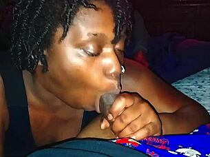 Darkchocolatebarbie Delivers Sloppy Pro-Level Blowjob for 30 Minutes