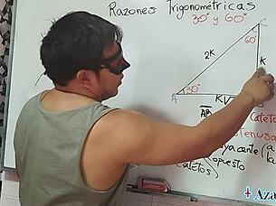 asian nerd student teacher trigonometry sex lesson