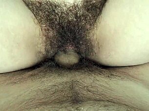 ever wonder how fucking my wife's hairy pussy ends in a deep creampie closeup?
