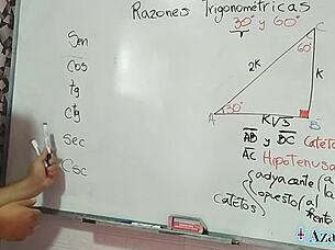 asian nerd student teacher trigonometry sex lesson