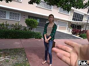 haley reed teen caught in public outdoor fun?