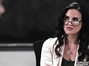 Teen FUCKS Big Tit Teacher For That A!