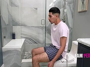 cute stepsis offers her body as my cock canvas in taboo pov ride