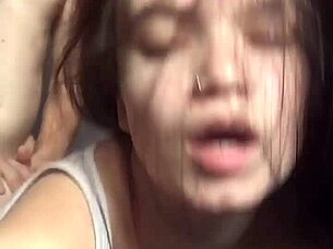 Fucked cute 18 year old beauty behind garages then bed