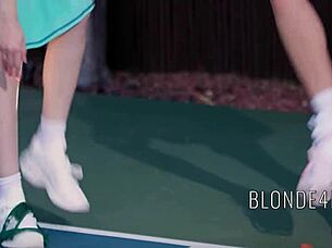 family sports day turns into wild outdoor foursome with bunny madison and krystal palmer