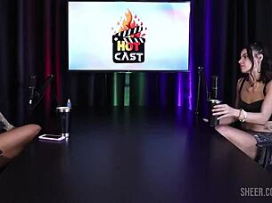 Debora Andrade's sheer red lingerie compilation heats up part 2