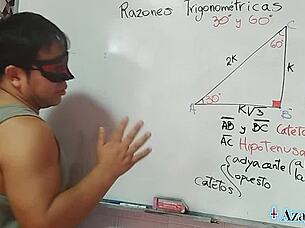 asian nerd student teacher trigonometry sex lesson
