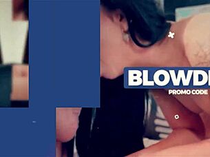 small titted 18+ brunette caught me stroking and slurped my cock sloppy pov