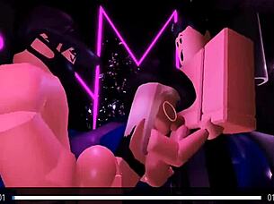 Roblox Fuck Trio Cums Hard!