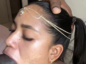 i suck neighbor's big cock to make my ebony partner jealous amateur couple real