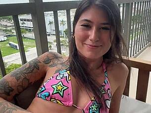 Public Balcony Creampie With Petite Teen Roleplay