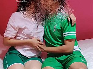 18yo latina schoolgirl virgin gets homemade first-time pounding by classmate