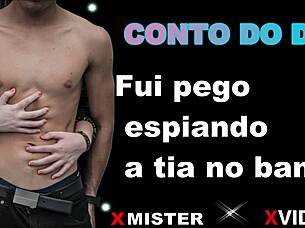 caught spying on aunt bathing turns into steamy erotic tale 😏🚿