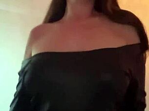 milf secretary strippin slow bouncin those huge tits 🔥🍒