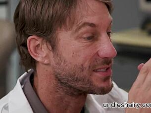 horny busty blonde fucks doctor cuckold husband