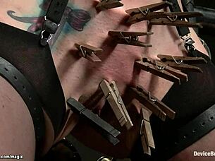 Chained Slut Buttplugged and Roughly Ass Fucked Hard