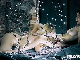 Two Lesbian MILFs Finger And Lick Pussies