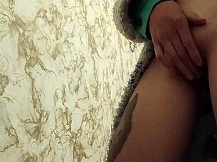 a skinny amateur slips into her dress for early morning creamy masturbation orgasm