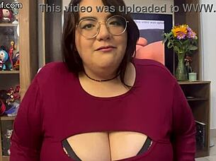 bbw milf isabelle myers strokes huge cock and teases cum!