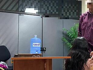 Ninfomana Secretary Fucks Music Professor Doggystyle in Miniskirt