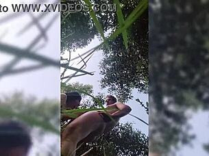 Beautiful Colombian Latina Slut Bathed Then Fucked Hard On Shore