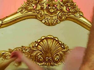 cindy behr in lingerie heels fucks curvy milf bed cumshot facial