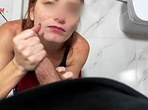 hey, the wife sneaks a deepthroat blowjob from stranger at the party.