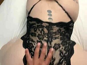 i'm fingering this latina slut's tight pussy while stuffing her ass