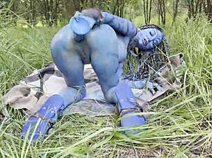 monika fox prolapses ass pussy with huge dildo squirt outdoors