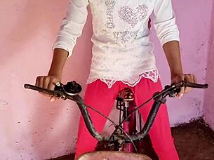 village girl fucked on bike caught by friends