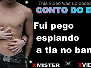 caught spying on aunt bathing turns into steamy erotic tale 😏🚿