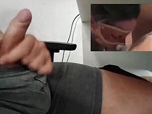 cuckold hubby cums hard thinking of big dick studs banging me