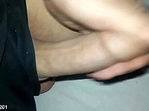 Novinho Do Pirocão's Cute Solo Workout with Banana Close-Up