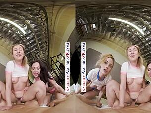 NAUGHTY AMERICA SEXY BABES KYLER QUINN PAIGE OWENS TAG TEAM GYM STUD