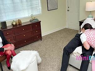 Asian student fucks teacher ignoring cuckold hubby