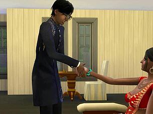 Indian Milf Massages Virgin Stud After Work For Hot Relief