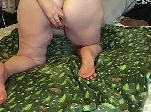 i pound my ass deep with big dildo till explosive orgasm