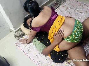 indian desi wife strips saree for passionate hardcore sex romp!