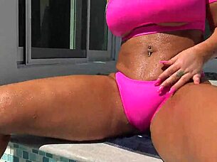 Brandi Bae's Big Ass Takes Buttplug Thrashing!