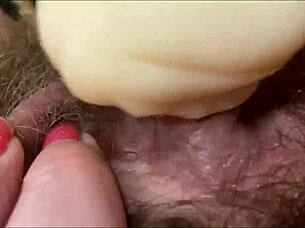 big clit throbs through intense closeup orgasm spasms