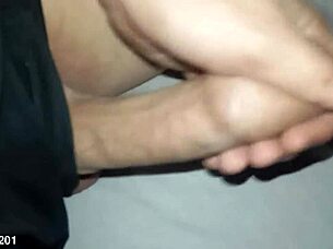 Novinho Do Pirocão's Cute Solo Workout with Banana Close-Up