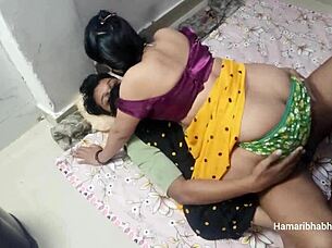 indian desi wife strips saree for passionate hardcore sex romp!